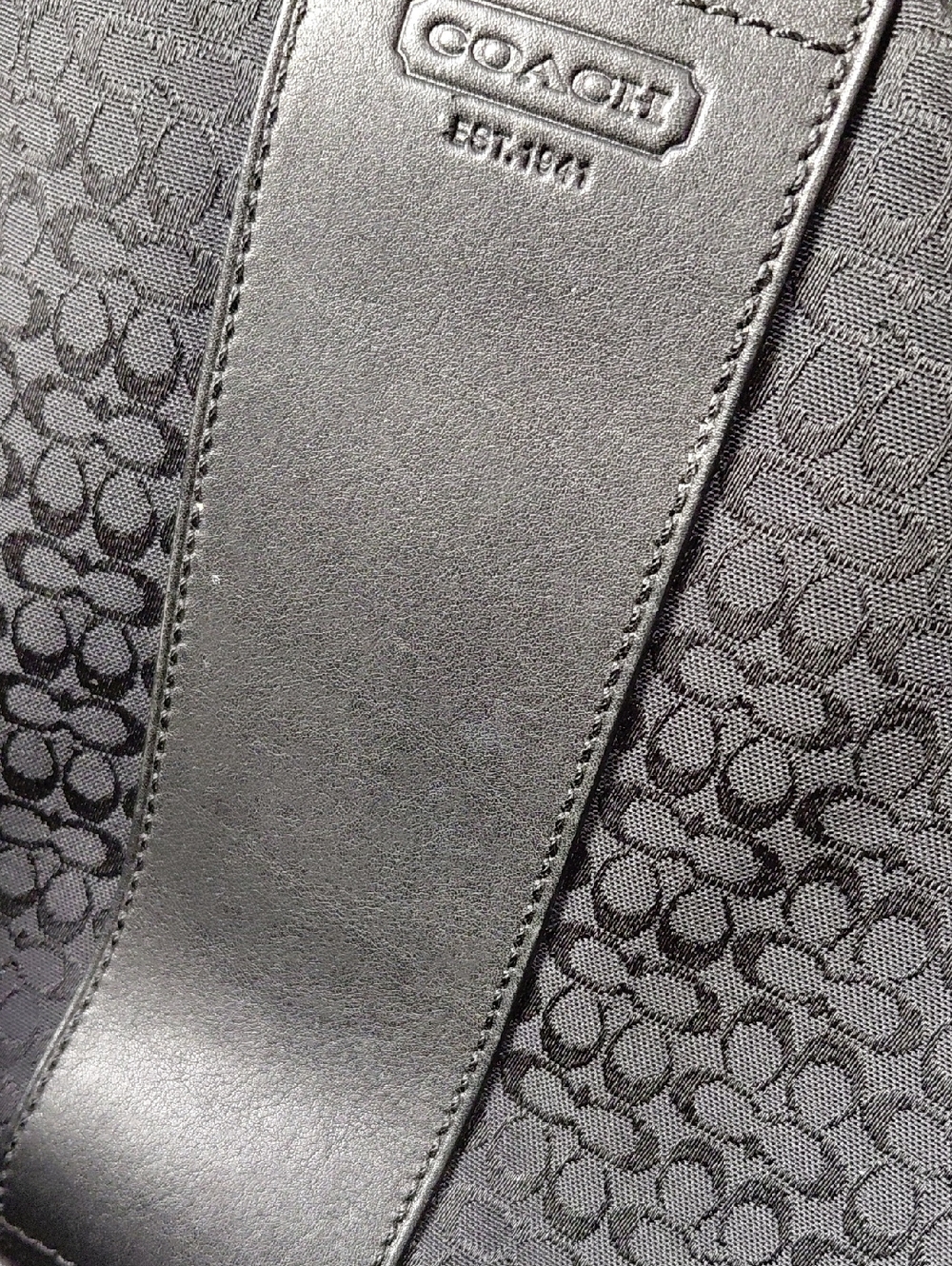 Coach Toiletry Case Vintage Black Bag - Picture 13 of 13